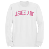 Joy First Motivational Arched Text Men's Sweatshirt