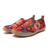 Women's Slip-On Shoes Textured Yarn Designer Painted Sneakers Abstract Art-inspired Hawaiian Shirt