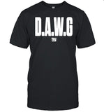 Coach Giants Wearing D.A.W.G Tee Shirt