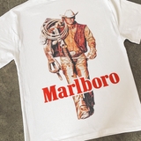 MARLO MAN 'CATTLE RUSTLER' HEAVYWEIGHT WHITE T-SHIRT