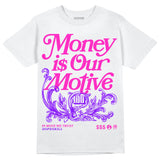 Dunk Active Fuchsia DopeSkill T-Shirt Money Is Our Motive Typo Graphic