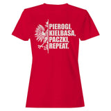 Pierogi Kielbasa Paczki Repeat Women's T-Shirt