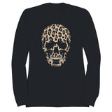 Leopard Print Skull Women's Sweatshirt