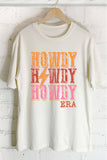 Western Howdy Era Oversize Graphic Tshirts