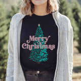 Merry Christmas Tree Tee | Christmas | Sizes XS-2XL