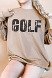 Golf Silhouette Oversized Graphic Terry Sweatshirts