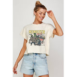 Monster Mask Vintage Graphic Crop Top