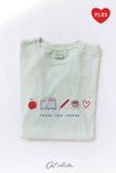 Teach Love Inspire Plus Mineral Graphic Top