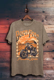 Born Free Freedom Rider Graphic Top
