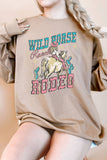 Wild Horse Ranch Rodeo Cow Girl Oversize Terry Sweatshirts
