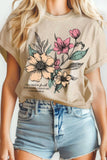 I Will Walk Faith Flower Mineral Graphic Tshirts
