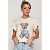 July Bear Vintage Graphic Crop Top