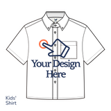 Customized Kids' Short Sleeve Button-down Shirt