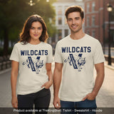 Wildcats Retro Mascot Vintage T-Shirt