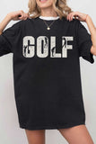 Golf Silhouette Oversized Graphic Tshirts