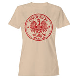 Certified By Babcia Polish Stamp Women's T-Shirt