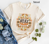 Boho Hippie Shirt Retro Positive Vibes 70S Graphic Tee
