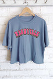 Nashville Leopard Graphic Long Crop Top