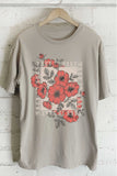 Take It Easy Vintage Flower Graphic Oversized Tshirts