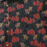Valentine's Day Men's Hawaiian Shirt Serenity in Bloom Print By Mahhima Bansal Cotton Button-down Short Sleeve Aloha Shirt Serenity In Bloom By Mahhima Bansal
