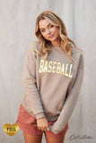 Baseball Foil Graphic Sweatshirt