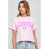 Lover Valentine Graphic Crop Top