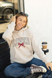 Lover Bow Hoodie Pullover Sweatshirt