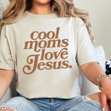 Cool Moms Love Jesus Graphic Tee | Gildan