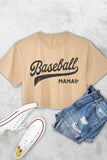 Baseball Mama Women's Vintage Graphic Crop Top