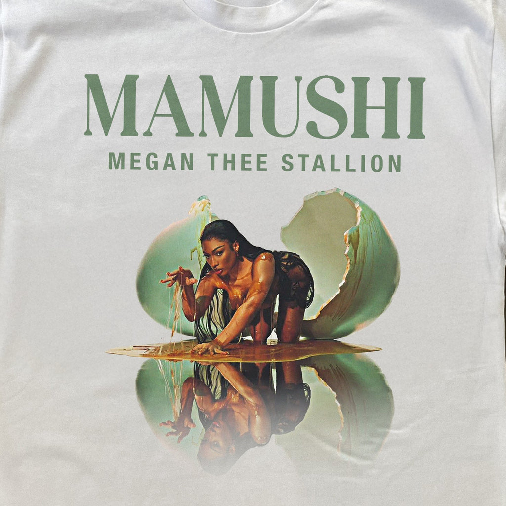 MEGAN THEE STALLION MAMUSHI HEAVYWEIGHT WHITE T-SHIRT