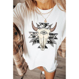 Skull Vintage Graphic Oversized Tee