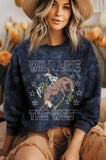 Wild Like the West Mineral Graphic Brushed Sweatshirts