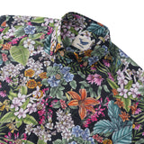The Meaning of Flowers By Cecilia Battaini 100% Cotton Men's Long Sleeve Button-down Shirt Aloha Hawaiian