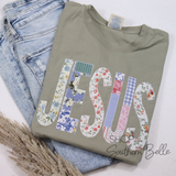 Jesus Pray Christian Faith Short Sleeve T