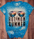 Hot Mom Summer – Bleached Sublimation Shirt For Women