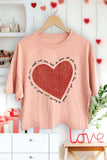 All You Need Is Love Heart Graphic Long Crop Top