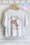 Buckle Up Buttercup Graphic Long Crop Rop