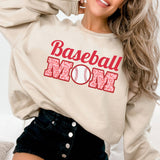Baseball Mom Sweatshirt  Game Day Vibes & Leopard Print