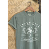 Lucky Girl St Patrics Day Graphic Tee