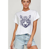 Tiger Game Day Vintage Graphic Crop Top