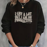 Retro I Cry A Lot But Im So Productive Shirt