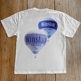 'WINSTON LIGHTS' HOT AIR BALLOON HEAVY WHITE TEE