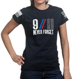 Ladies 9/11 Never Forget T-shirt Style001