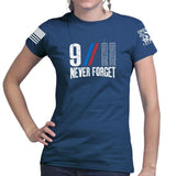 Ladies 9/11 Never Forget T-shirt Style001