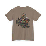 Trump Hunting Boat Tee - Outdoor Adventure Camo Shirt