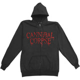 Butchered At Birth Zip Hoodie Zippered Hooded Sweatshirt