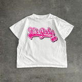 90's BABY CROPPED WHITE T-SHIRT