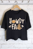 Howdy Fall Graphic Long Crop Top