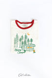 Happy Camper Ringer Graphic Top