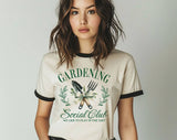 Gardening Social Club - Cute Garden Ringer Shirt